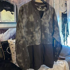 Tekgear plus size xxl/z2xl nylon zip up windbreaker jacket/coat